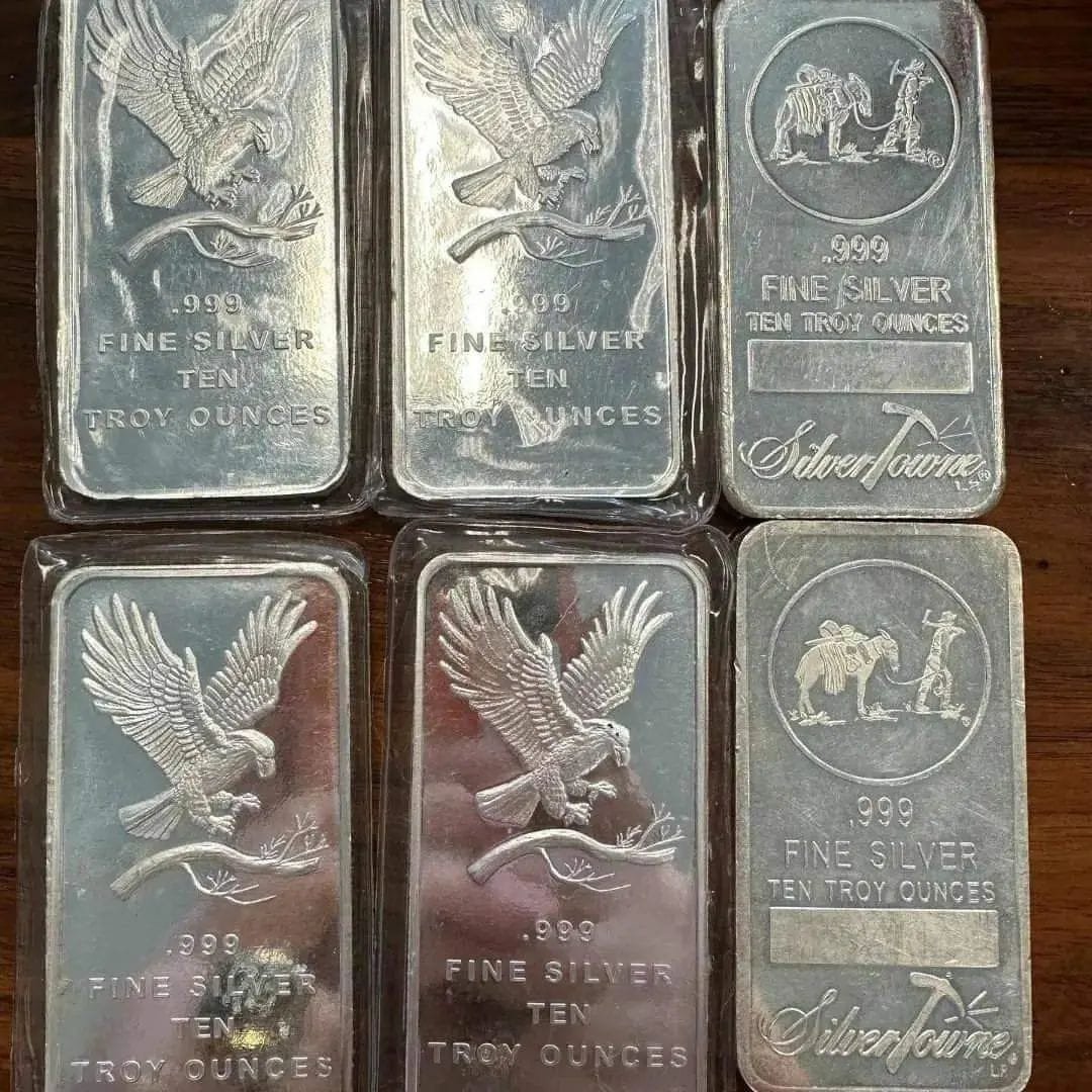 10oz Silvertown Silver Bars