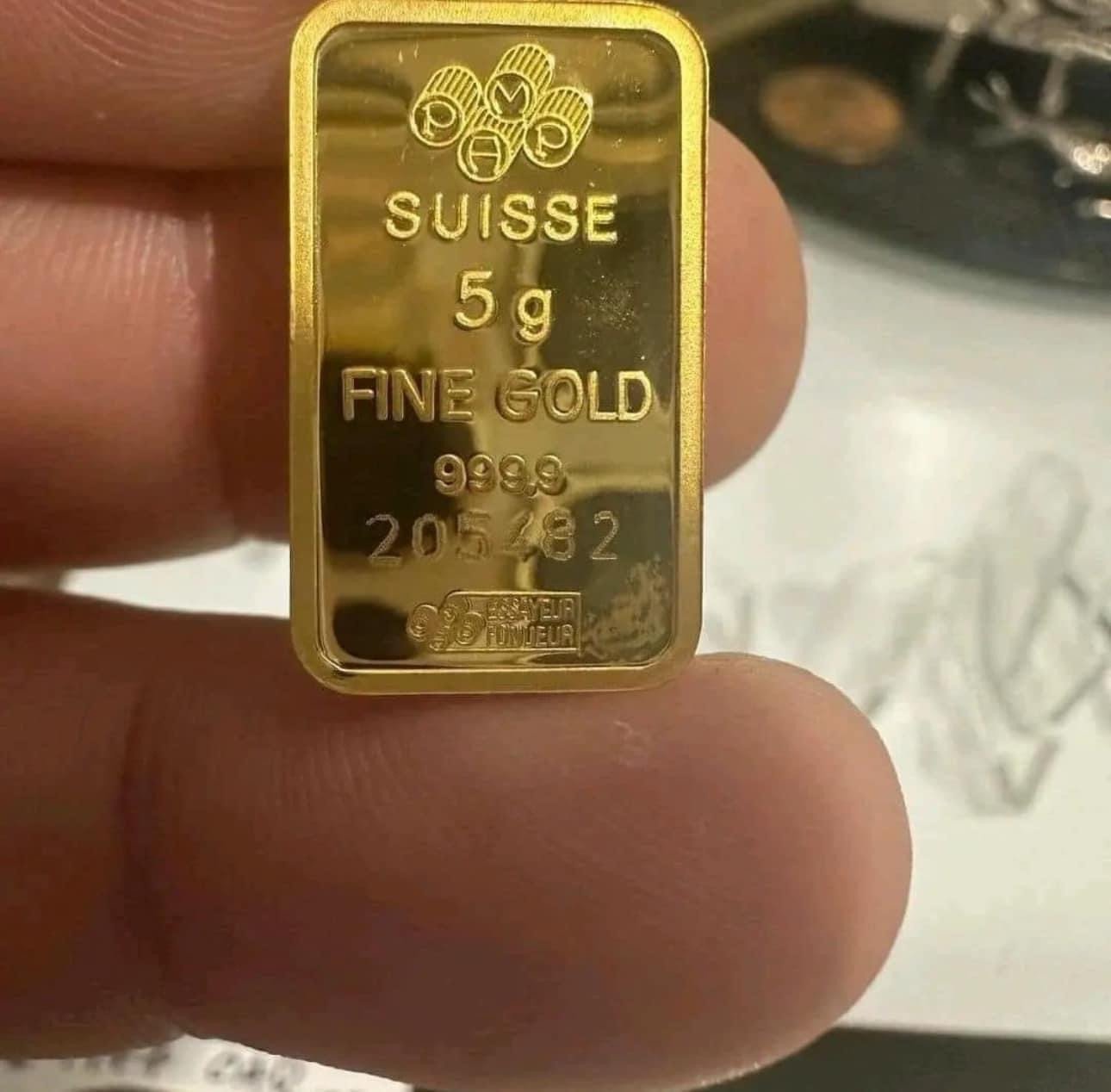 5g SUISSE gold bar $610 plus post.