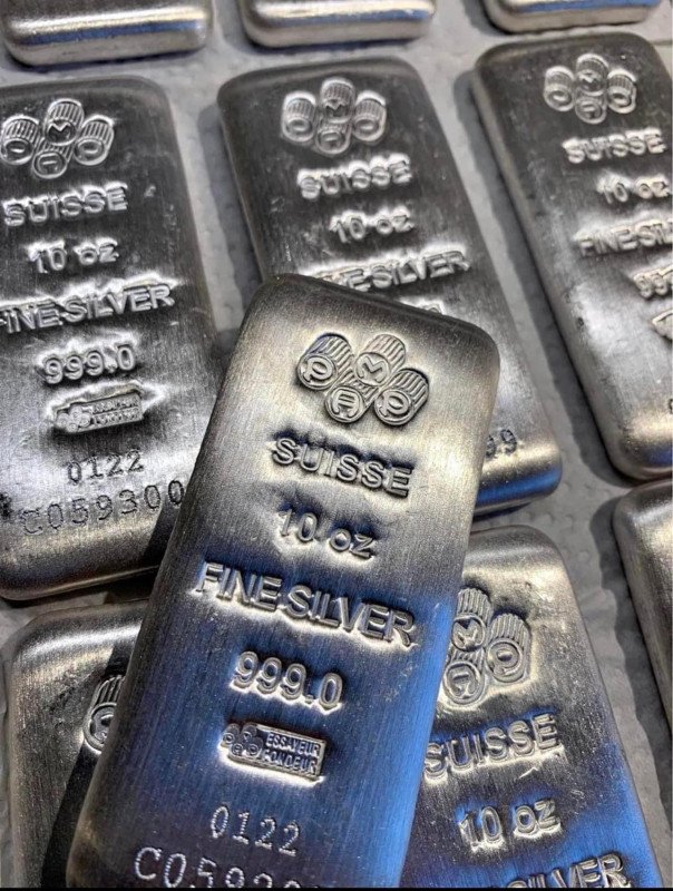 Pamp Suisse 10oz silver bars