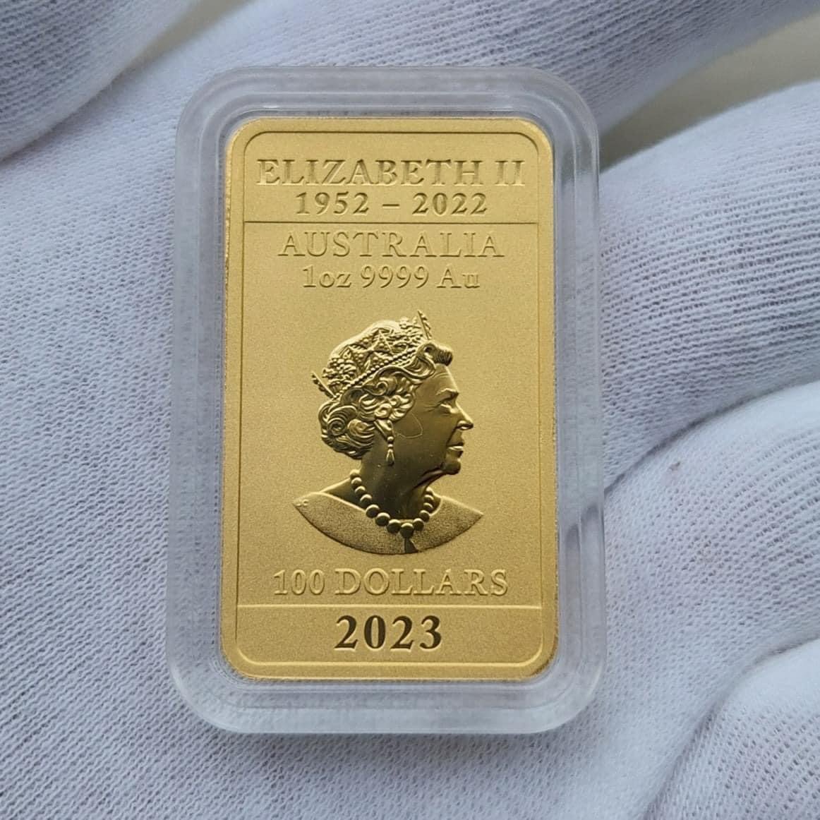 2023 Dragon 1oz gold bars for sale